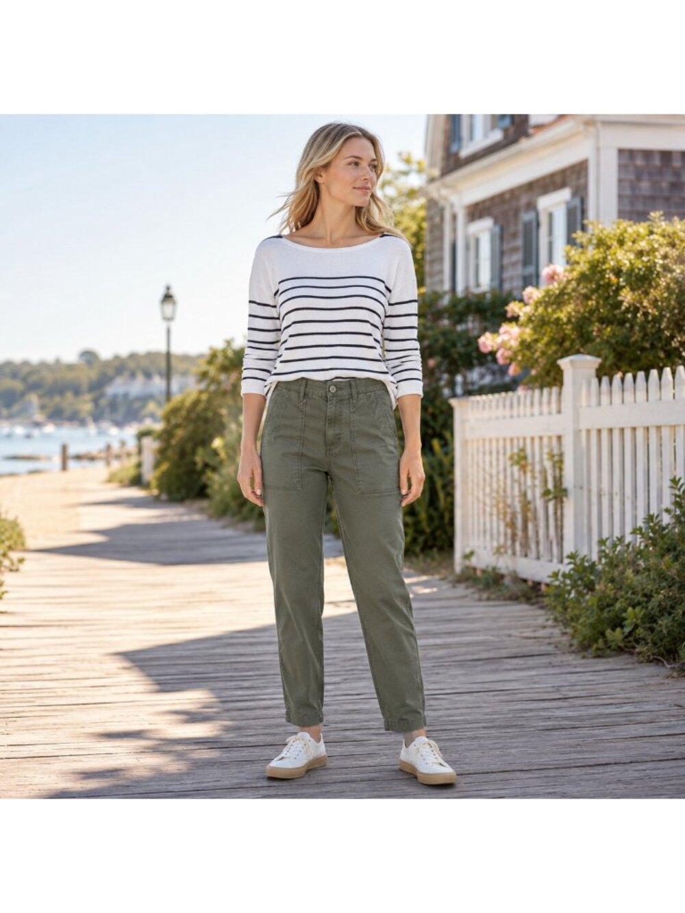 Imogene + Willie Blake Military Trouser Olive Green Army Pants Women's XXS